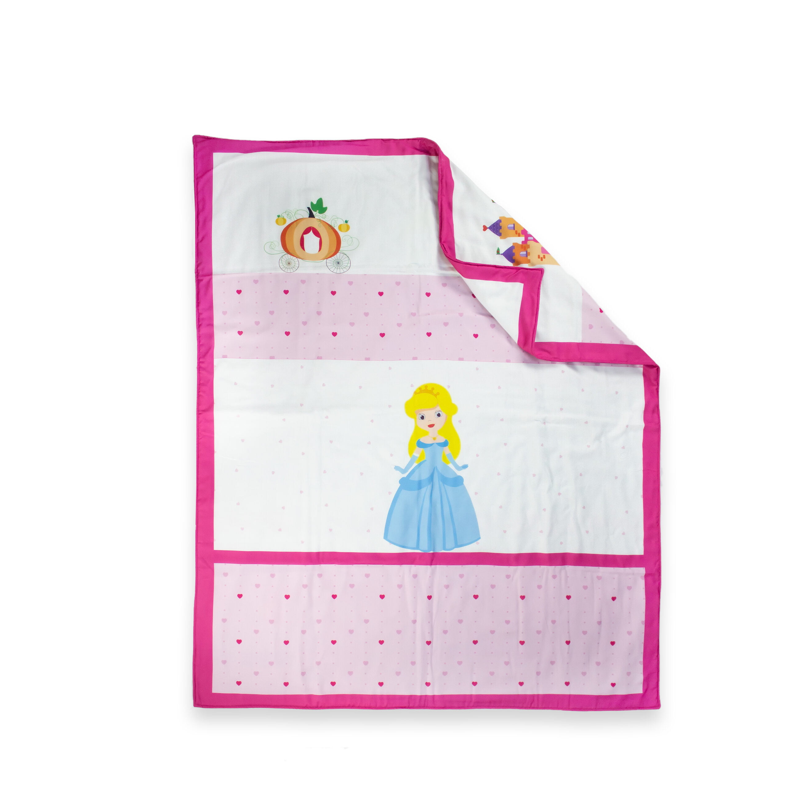 pimsa india new born cotton multilayer breathable baby blanket dohar for gifting pink color doll theme latest front view