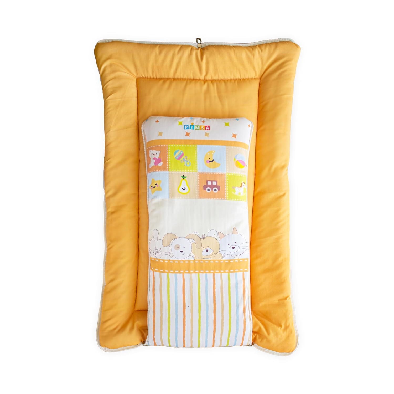 pimsa india Extra Fluffy Sleeping Bag and Convertible for new Born Baby Peach color Puppy theme full open
