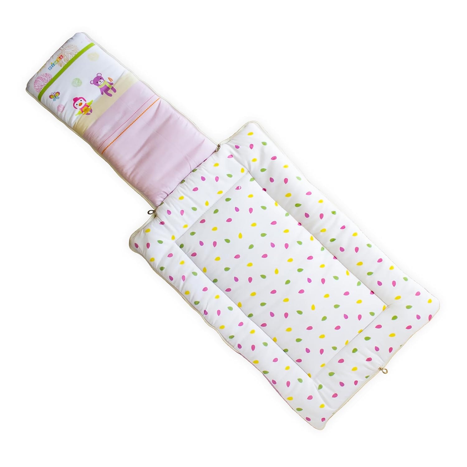 pimsa india Extra Fluffy Sleeping Bag and Convertible for new Born Baby Purple Color Igloo Theme Back View